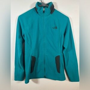 The North Face FlashDry Women’s XS Teal Full Zip Outdoor Fleece Jacket Coat